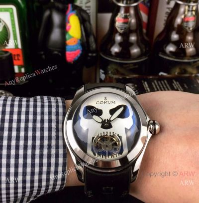 Corum Bubble Stainless Steel Skull Watch - Best Replica Corum Watches